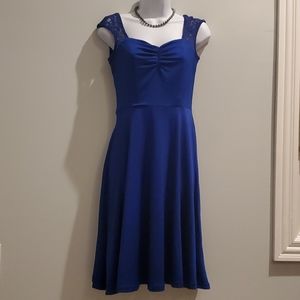 NWOT Yoyaker Vintage Inspired Dress Small Blue